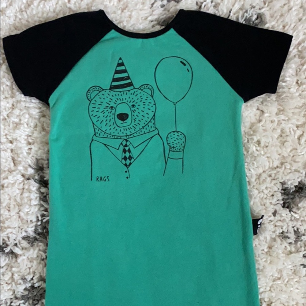 Size 6-12 party bear rags